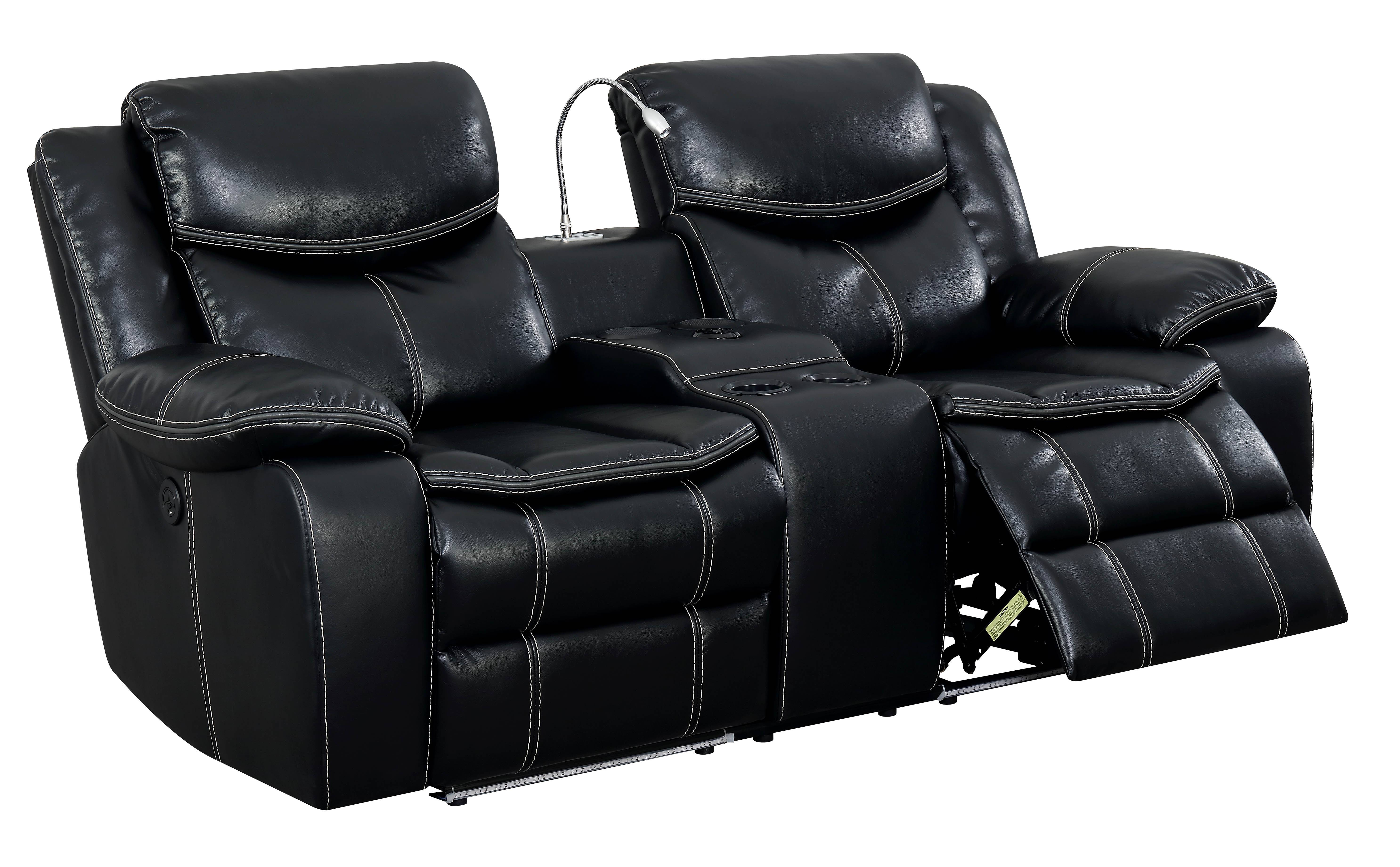 Casey Contemporary Loveseat with LED
